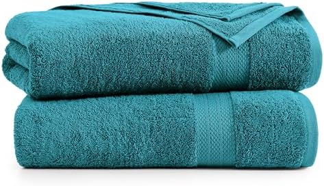 LANE LINEN Bath Sheets 2 Pack Oversized Soft Absorbent - Sea Port