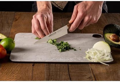 Arcos Kitchen Knife 6 Inch Stainless Steel. Professional Kitchen Knife for Cooking. Ovengkol Wood Handle 100% natural FSC and 160 mm Blade. Series Nordika