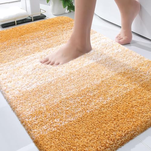 OLANLY Bathroom Rugs Mat 34x21, Extra Soft Absorbent Microfiber Bath Rugs