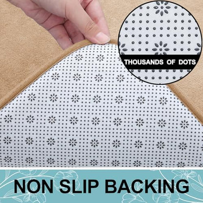Smiry Memory Foam Bath Mat 70x24, Extra Soft and Absorbent Bathroom Rugs