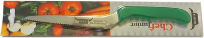 Berox 5 Inches Blade Kitchen Cutting Slicing Knife Offset Handle (Green)