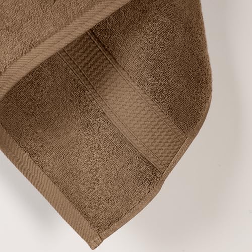 SUPERIOR Egyptian Cotton Plush & Absorbent, Bath Towel Set of 2, Latte