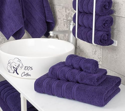American Soft Linen 100% Cotton Luxury Turkish Towels, 3 Piece Towel Set