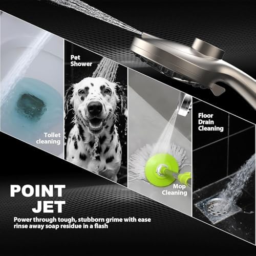 12-Inch High Pressure Rain Shower Head with Handheld Spray Combo, Magnetic