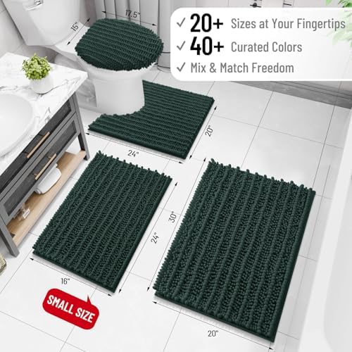 Arotive Bathroom Rugs Mat 44x24, Soft Absorbent Chenille Shaggy Bath Mat