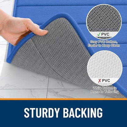 OLANLY Memory Foam Bath Mat 32x20, Super Soft and Absorbent Bathroom Rugs
