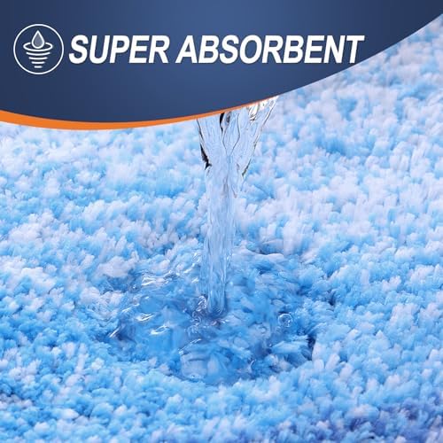 OLANLY Luxury Toilet Rugs U-Shaped 24x20, Soft Absorbent Microfiber Mat