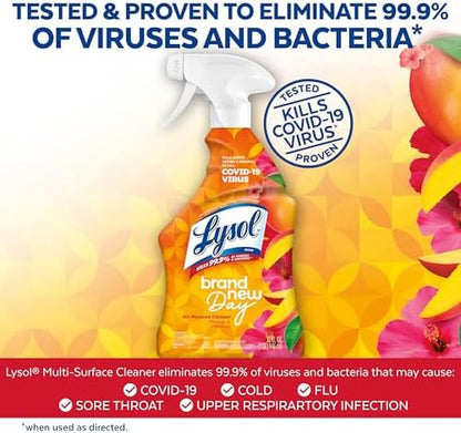 LYSOL Foaming Bathroom Cleaner & Disinfectant Spray, Mango Scent, 32 oz