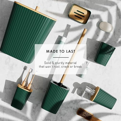 Clara Clark Bathroom Set, Shower Curtain Set, Bathroom Accessory Set