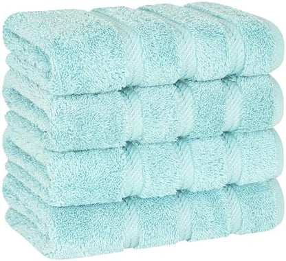 American Soft Linen 100% Cotton Luxury Turkish Towels, 4 PC Hand Towel Set