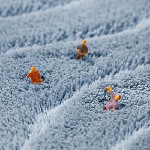 MINIDEAR Bathroom Rugs 32x20 Light Blue - Thick Memory Foam Bath Mat, Ultra Soft & Plush Non-Slip, Quick Dry, Absorbent Washable Floor Microfiber Mat for, Home Decor Accessories