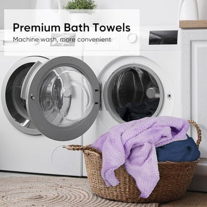 HOMEXCEL 6PK Bath Towel Set, 24x48 in, Absorbent&Quick Dry Towels for Hotel