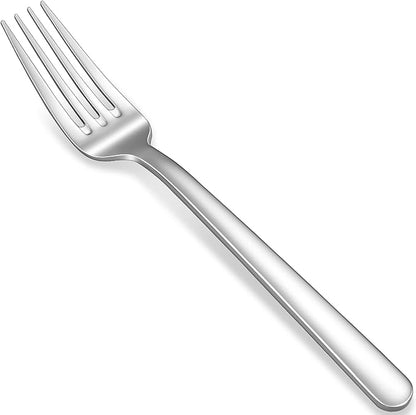 KEAWELL Premium Aline 4-Piece 8.3 inch Forks Silverware – Mirror Polished 18/10 Stainless Steel with Modern Handle and Dishwasher Safe for Formal Meals and Gifting (4, Dinner Forks)