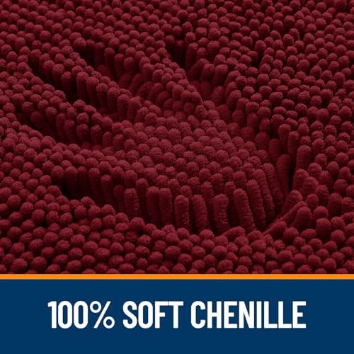 OLANLY Large Bathroom Rugs 44x32, Extra Soft Absorbent Chenille Bath Rugs