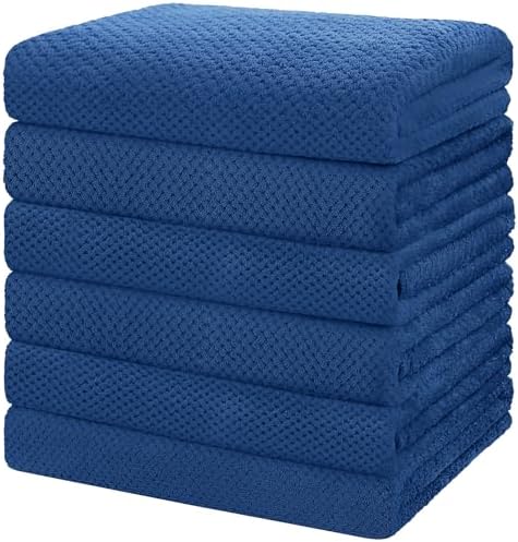 HOMEXCEL 6PK Bath Towel Set, 24x48 in, Absorbent&Quick Dry Towels for Hotel