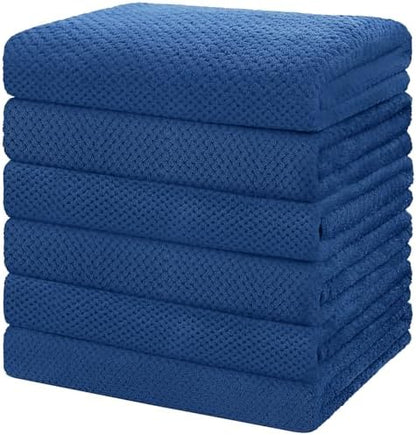 HOMEXCEL 6PK Bath Towel Set, 24x48 in, Absorbent&Quick Dry Towels for Hotel
