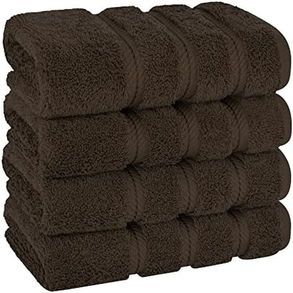 American Soft Linen 100% Cotton Luxury Turkish Towels, 4 PC Hand Towel Set