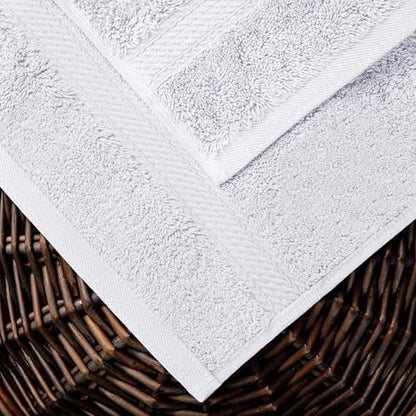 SUPERIOR Egyptian Cotton Ultra Plush & Absorbent, 10 Piece Set, White