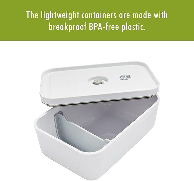 For food to stay fresh up to 5X longer, pump required (not included).