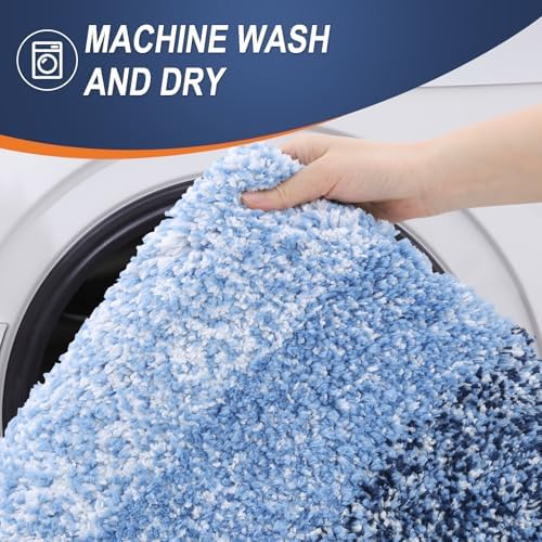 OLANLY Bathroom Runner Rug 59x24, Extra Soft Absorbent Microfiber Bath Rugs