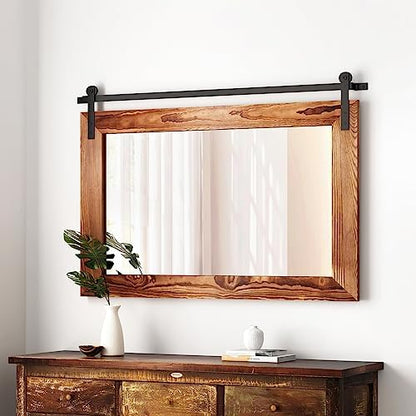 COGOOD Farmhouse Bathroom Mirrors for Over Sink - 30 x 41 Brown