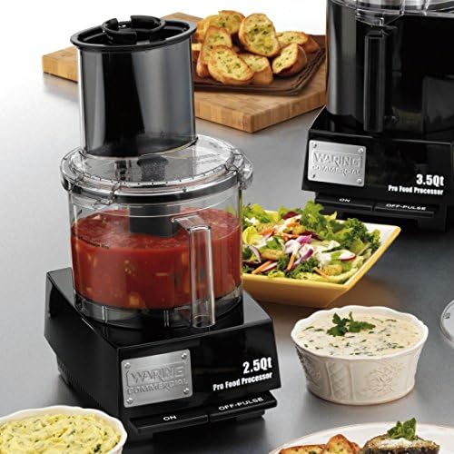 Waring Commercial Food Processor, 2.5 Quart Capacity, 3/4 Horsepower Motor, Vegetable Chopper for Professional Kitchens, WFP11S