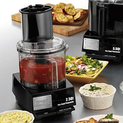 Waring Commercial Food Processor, 2.5 Quart Capacity, 3/4 Horsepower Motor, Vegetable Chopper for Professional Kitchens, WFP11S