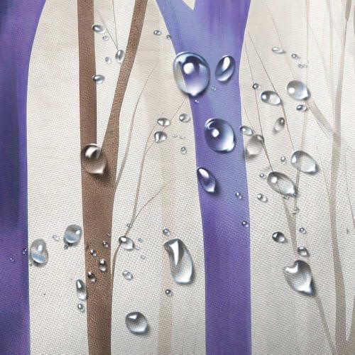 Birch Forest Abstract Shower Curtain Farmhouse Bathroom Decor 47X64 Inch