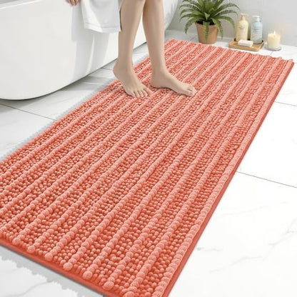 Arotive Bathroom Rugs Mat 60x24, Soft Absorbent Chenille Shaggy Bath Mat