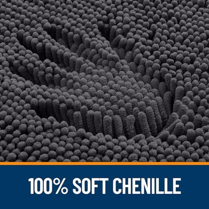 OLANLY Small Bathroom Rugs 30x18, Extra Soft Absorbent Chenille Bath Rugs