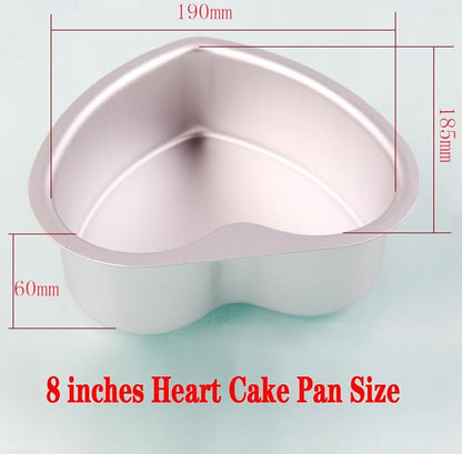 8 Inches Aluminum Heart Shaped Cake Pans Tins