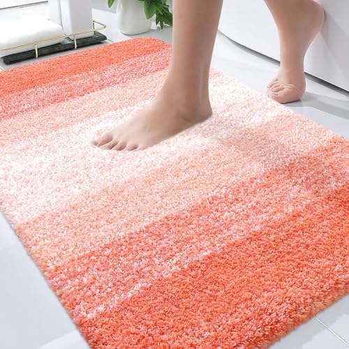 OLANLY Bathroom Rugs Mat 34x21, Extra Soft Absorbent Microfiber Bath Rugs