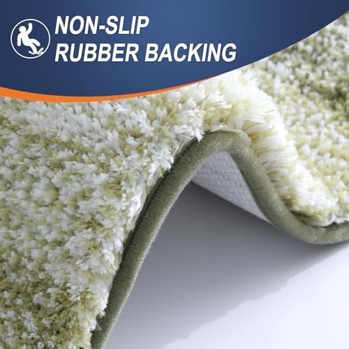 OLANLY Small Bathroom Rugs 24x16, Extra Soft Absorbent Microfiber Bath Rugs