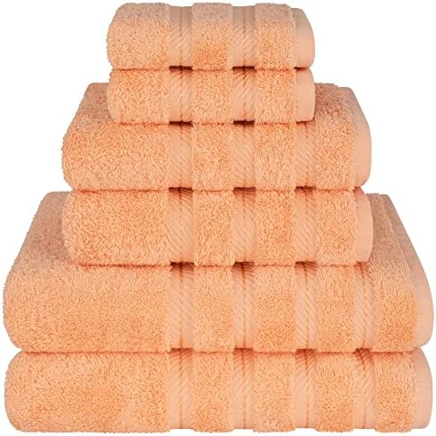 American Soft Linen 100% Cotton Luxury Turkish Towels, 6 Piece Towel Set