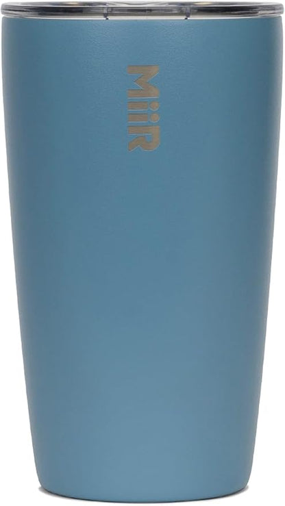 MiiR Tumbler, 16oz | Insulated Stainless Steel with Press Fit Slide Lid – Splash Proof Design, Holds Hot & Cold Beverages, Cup Holder Compatible