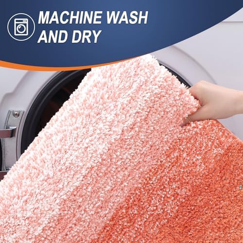OLANLY Bathroom Runner Rug 54x24, Extra Soft Absorbent Microfiber Bath Rugs