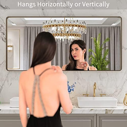 LOAAO 60"X28" Bronze Bathroom Mirror