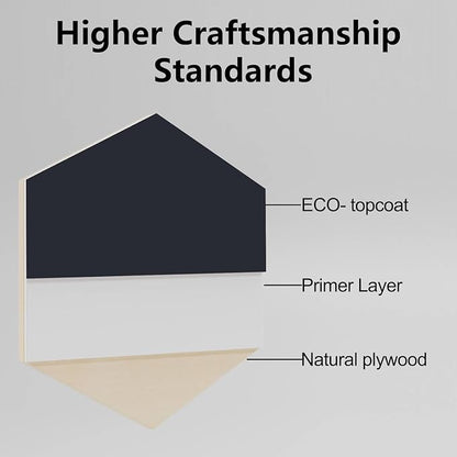 4 Pack Double-Sided Pre-Painted Colored Plywood Sheets, 11.7"x8.27"x1/8" (3mm) Laser-Friendly Craft Boards for Cutting & Engraving (Black)