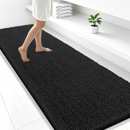 Smiry Bathroom Rugs 59X24, Luxury Chenille Extra Soft Absorbent Bath Mat