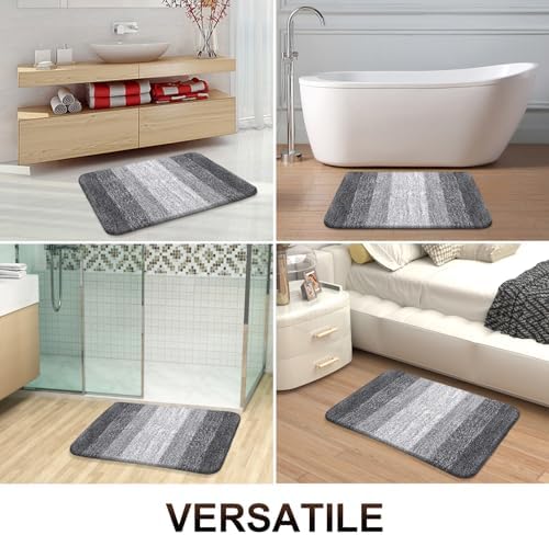 OLANLY Bathroom Runner Rug 44x24, Extra Soft Absorbent Microfiber Bath Rugs