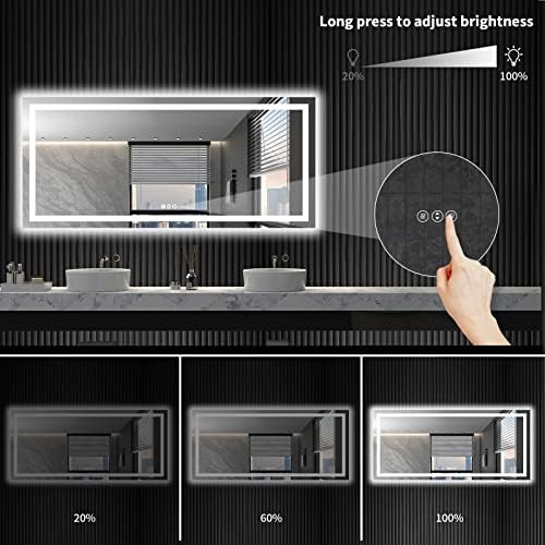 LOAAO 72"X32" LED Bathroom Mirror with Lights, UL Listed