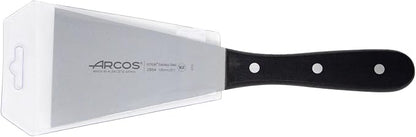Arcos Universal Series Black Spatula - Nitrum Stainless Steel Blade 5"x3.5" - Polyoxymethylene Handle - Resistant to High/Low Temps (-40ºC to 150ºC) - Stainless Steel Riv