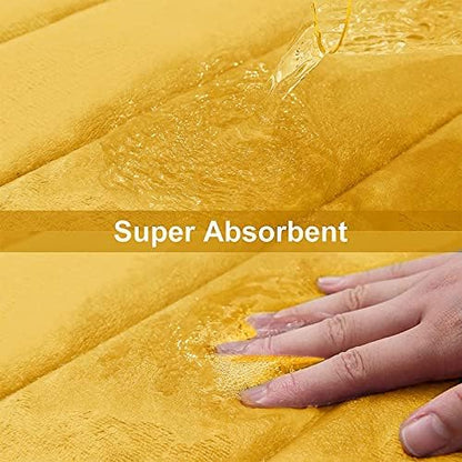 Buganda Memory Foam Bath Mat 47 x 20, Ultra Soft Absorbent Bathroom Rugs