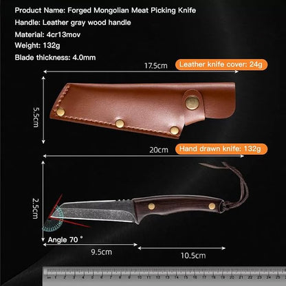 8" Chef Knife,Stainless Steel Chinese Slicing,Lightweight and Versatile Design,Suitable for Cutting Vegetable,Meat,Fish,Ergonomic Handle,Preferred for Home Kitchens and Professional Chefs