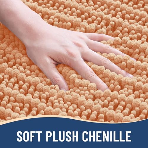 Arotive Bathroom Rugs Mat 36x24, Soft Absorbent Chenille Shaggy Bath Mat