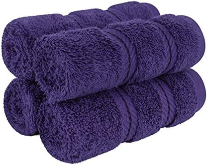American Soft Linen 100% Cotton Luxury Turkish Towels, 4 PC Washcloth Set
