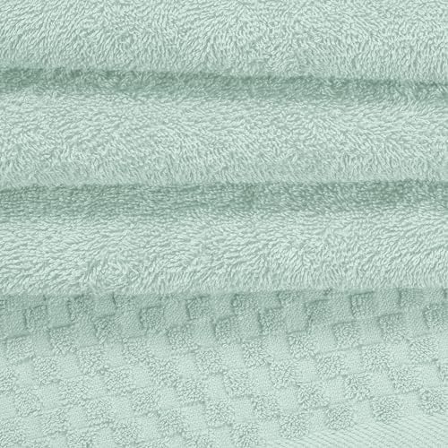 MyOwn Ultra Soft 2 Pack Oversized Bath Towel Set 28x55 inches, Cotton Large Bath Towels, Highly Absorbant Compact Quickdry & Lightweight Towel, Ideal for Gym Travel Camp Pool - Sea Green