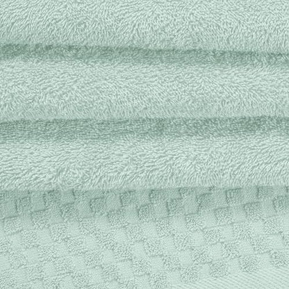 MyOwn Ultra Soft 3 Pack Cotton Towel Set, Contains a Bath Towels 28x55 inch, a Hand Towels 16x24 inch & a Wash Coths 12x12 inch, Ideal Everyday use, Compact & Lightweight - Sea Green