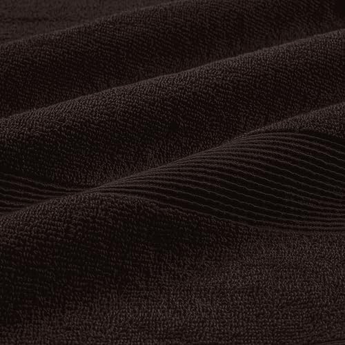 Belizzi Home Ultra Soft 6-Piece Hand Towel Set 16x28-100% Ringspun Cotton - Durable & Highly Absorbent Hand Towels - Ideal for use in Bathroom, Kitchen, Gym, Spa & General Cleaning - Chocolate Brown