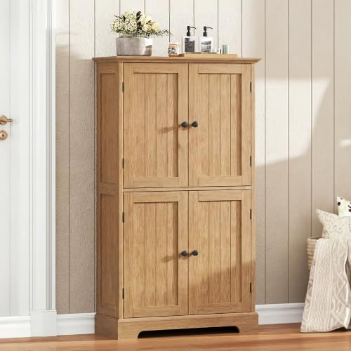 ChooChoo Bathroom Floor Cabinet with Adjustable Shelves